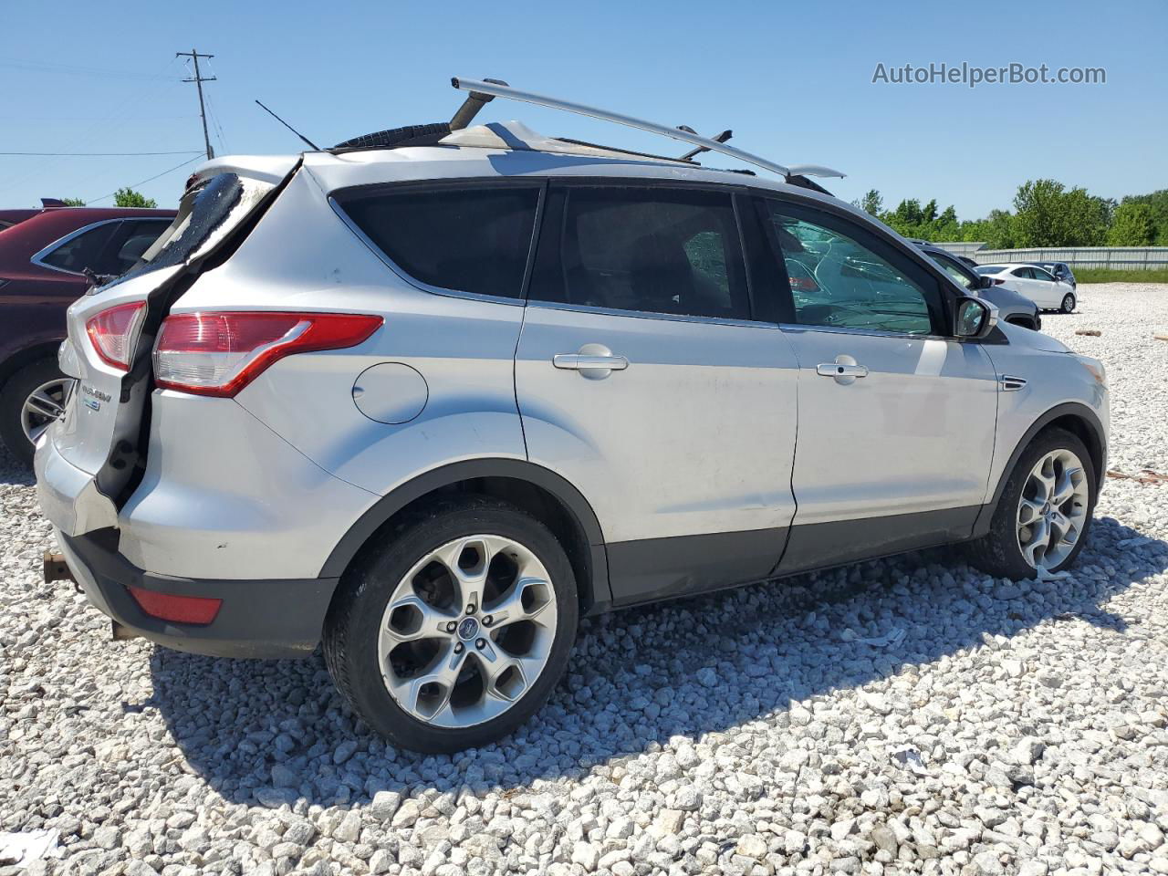 2013 Ford Escape Titanium Silver vin: 1FMCU9J92DUB81549