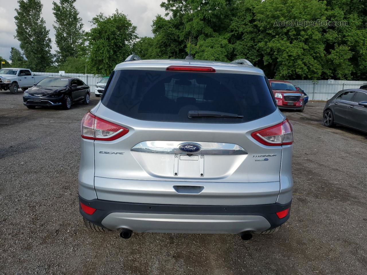 2014 Ford Escape Titanium Silver vin: 1FMCU9J92EUA33077