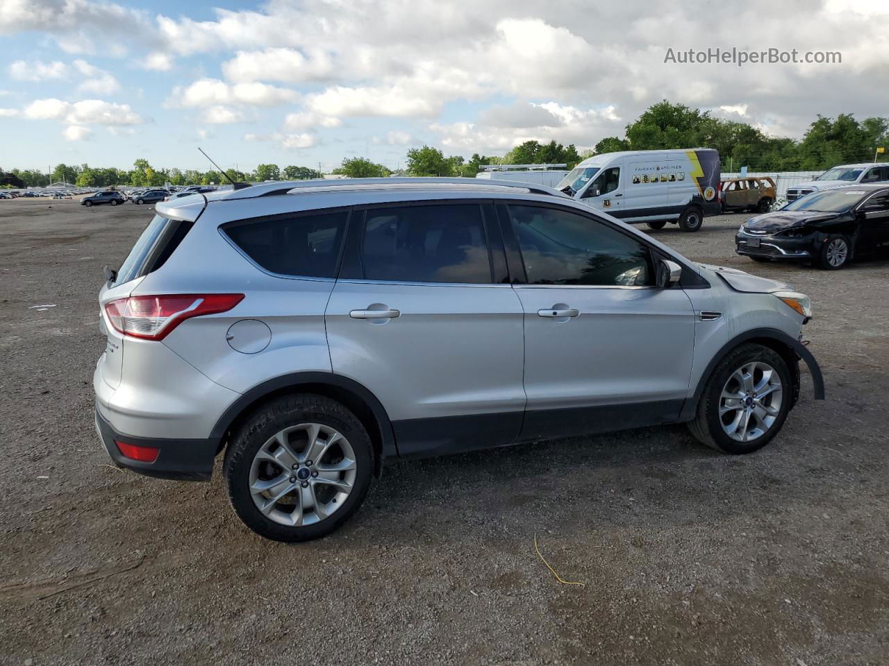 2014 Ford Escape Titanium Silver vin: 1FMCU9J92EUA33077