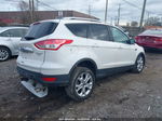 2014 Ford Escape Titanium White vin: 1FMCU9J92EUA79878