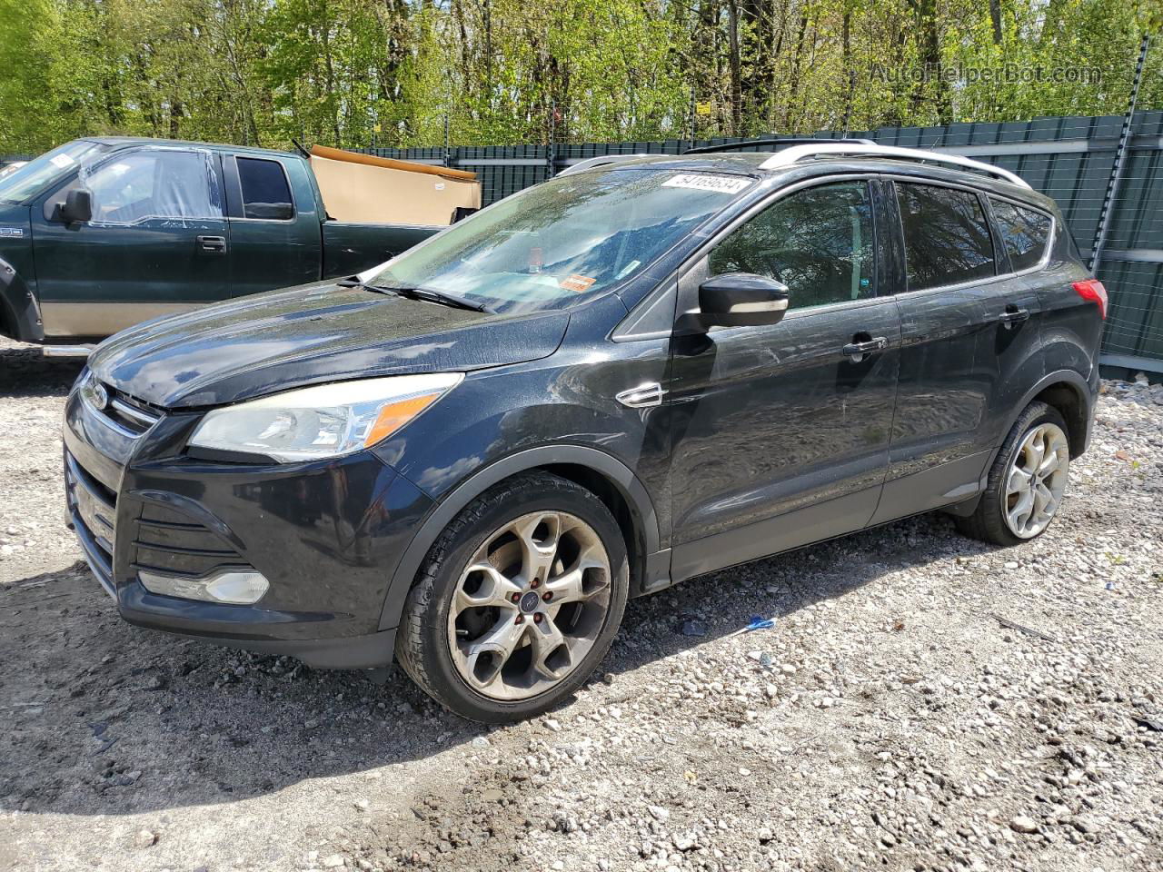 2014 Ford Escape Titanium Black vin: 1FMCU9J92EUC13806