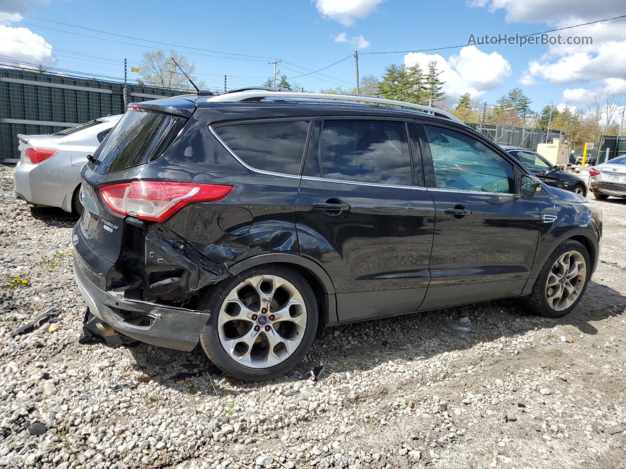 2014 Ford Escape Titanium Black vin: 1FMCU9J92EUC13806