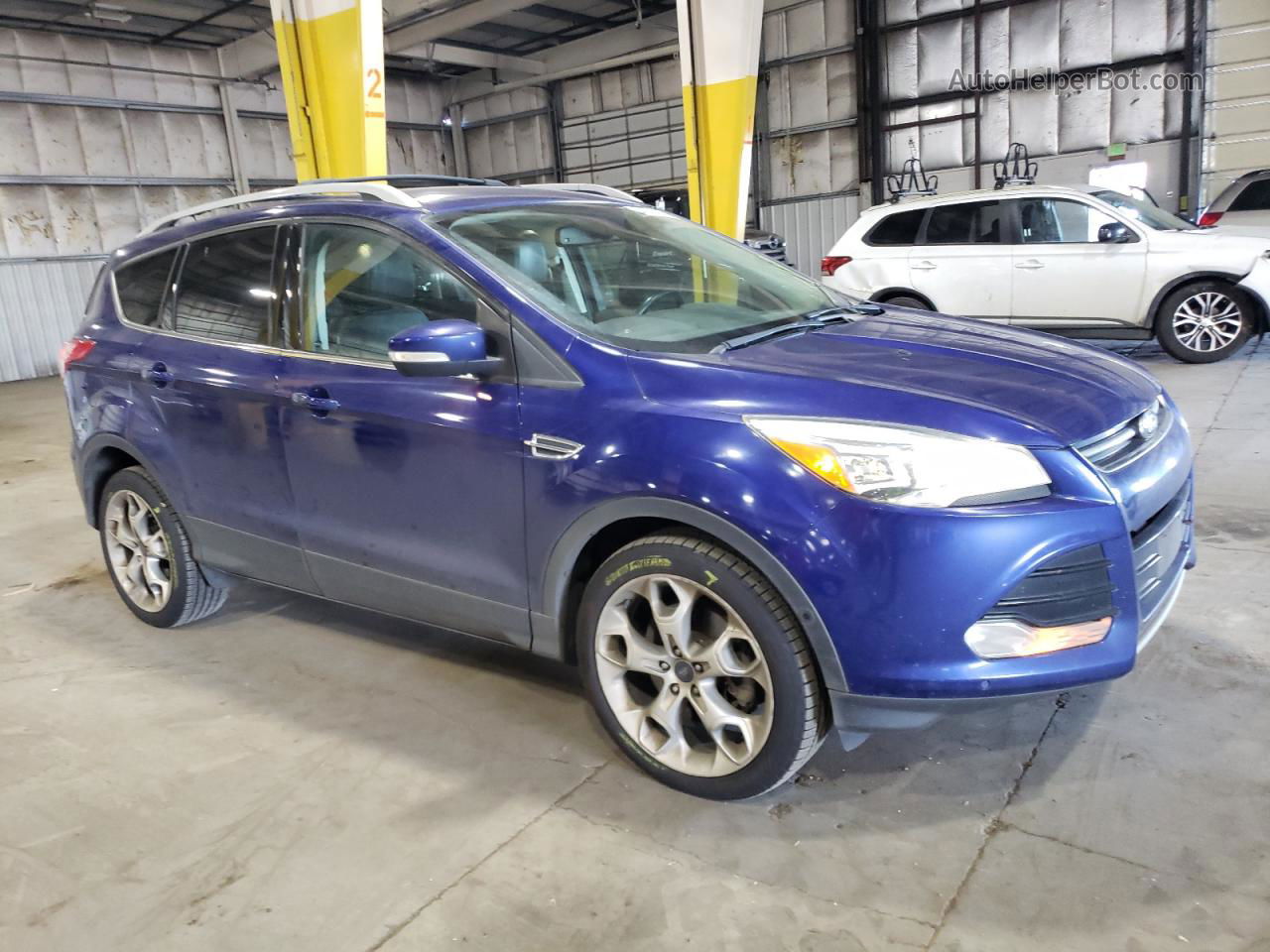 2014 Ford Escape Titanium Blue vin: 1FMCU9J92EUC85685