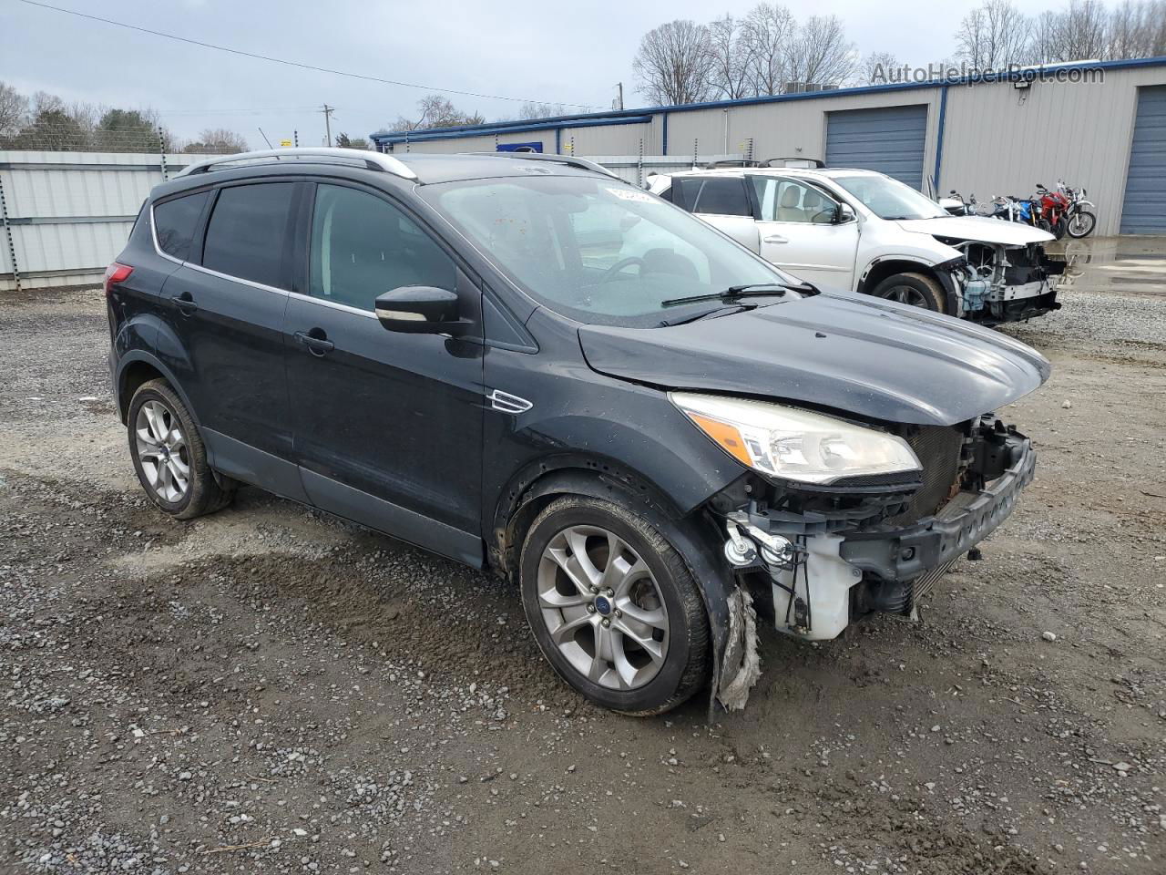 2014 Ford Escape Titanium Черный vin: 1FMCU9J92EUD52852