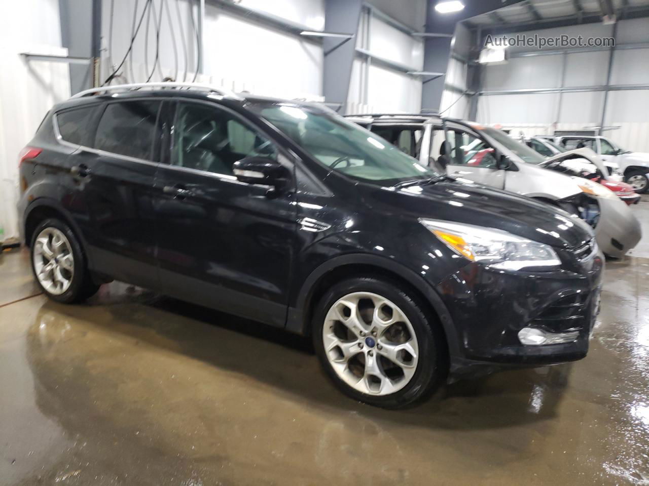 2014 Ford Escape Titanium Черный vin: 1FMCU9J92EUE26500