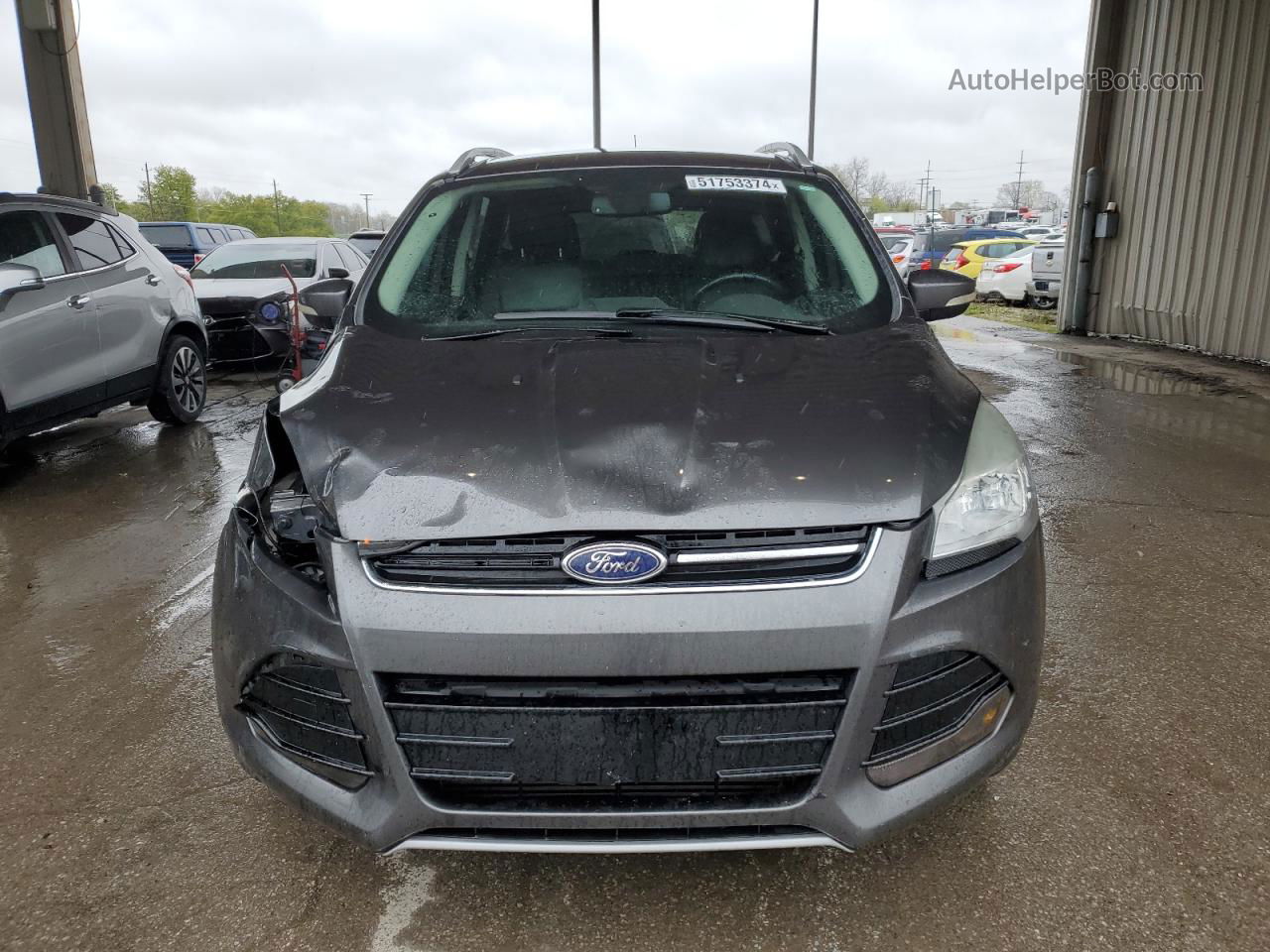 2015 Ford Escape Titanium Серый vin: 1FMCU9J92FUA26907