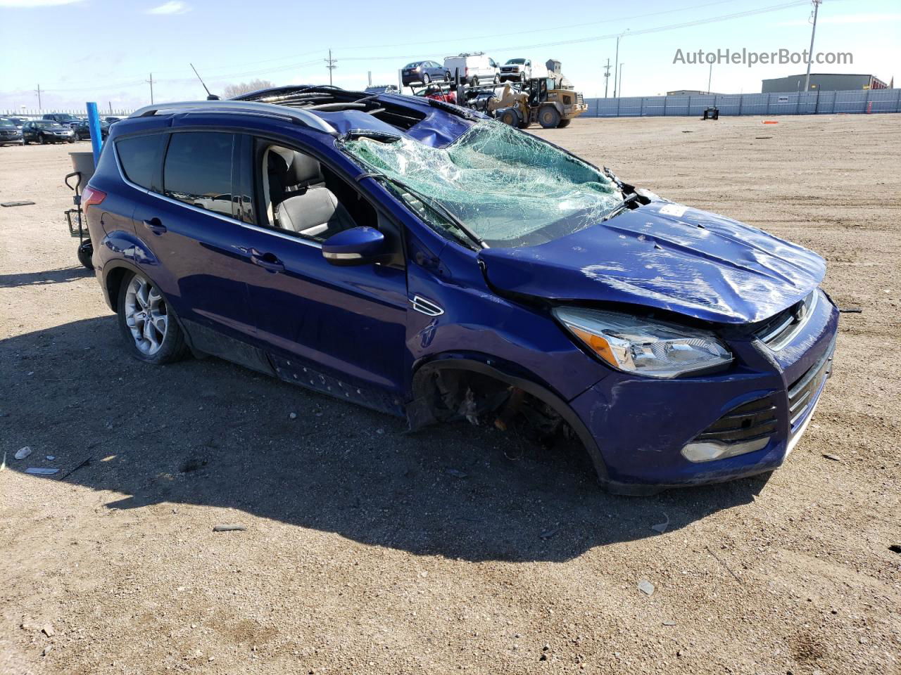 2015 Ford Escape Titanium Blue vin: 1FMCU9J92FUA67215