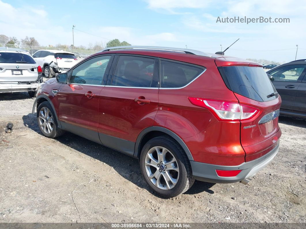 2016 Ford Escape Titanium Red vin: 1FMCU9J92GUA77910