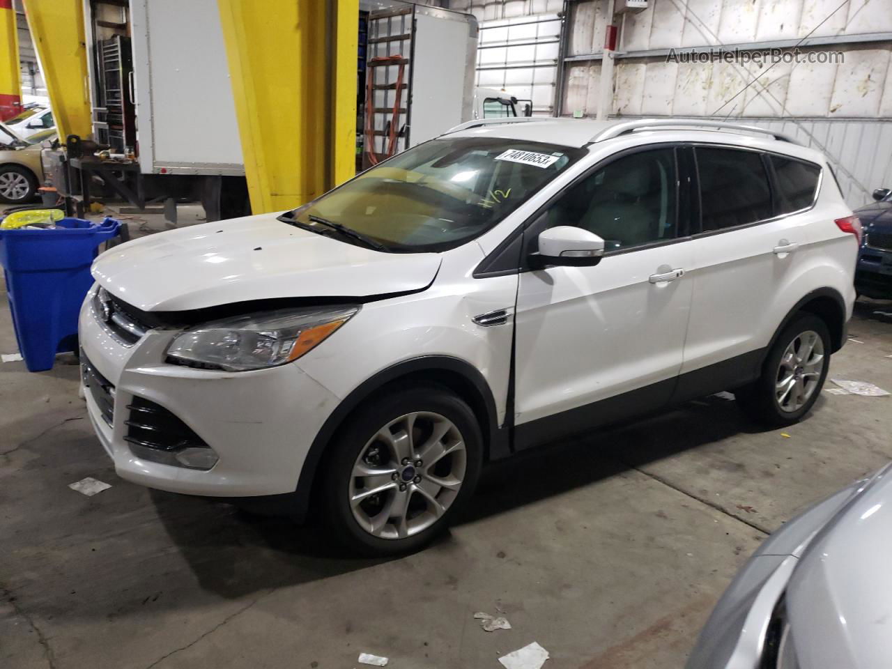 2016 Ford Escape Titanium White vin: 1FMCU9J92GUC30608