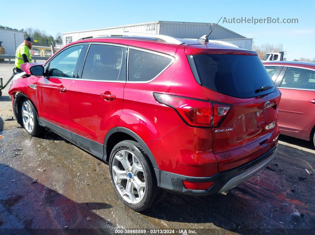 2019 Ford Escape Titanium Красный vin: 1FMCU9J92KUB83105