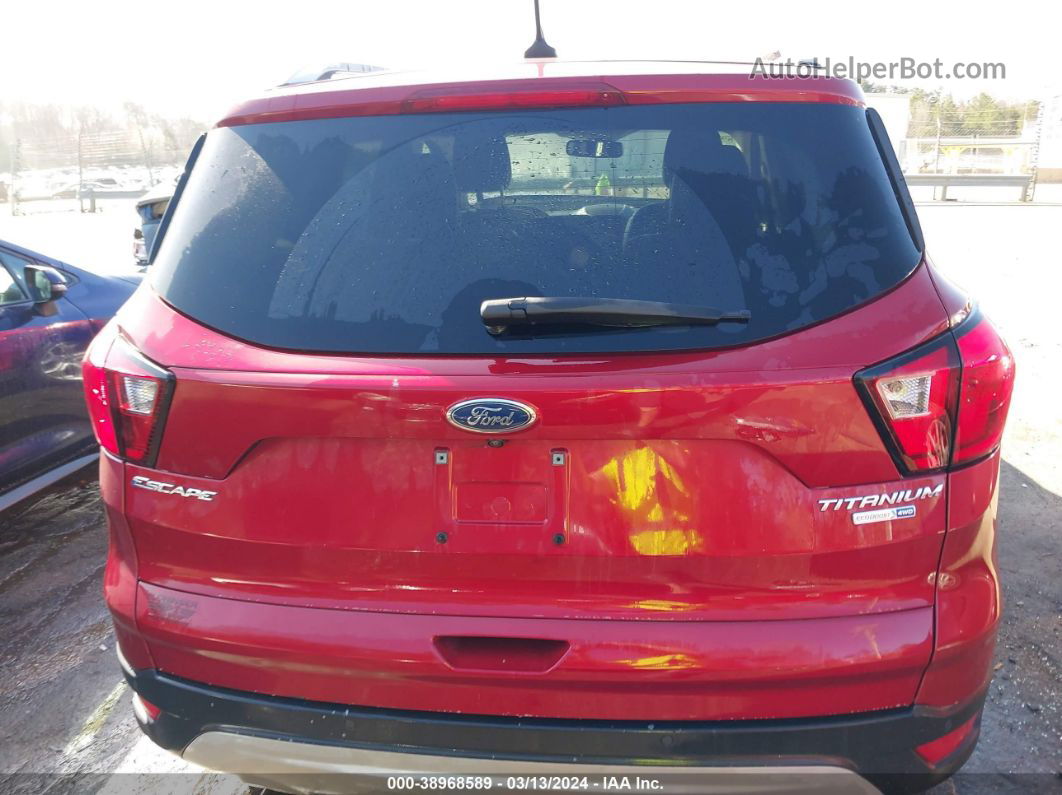 2019 Ford Escape Titanium Красный vin: 1FMCU9J92KUB83105