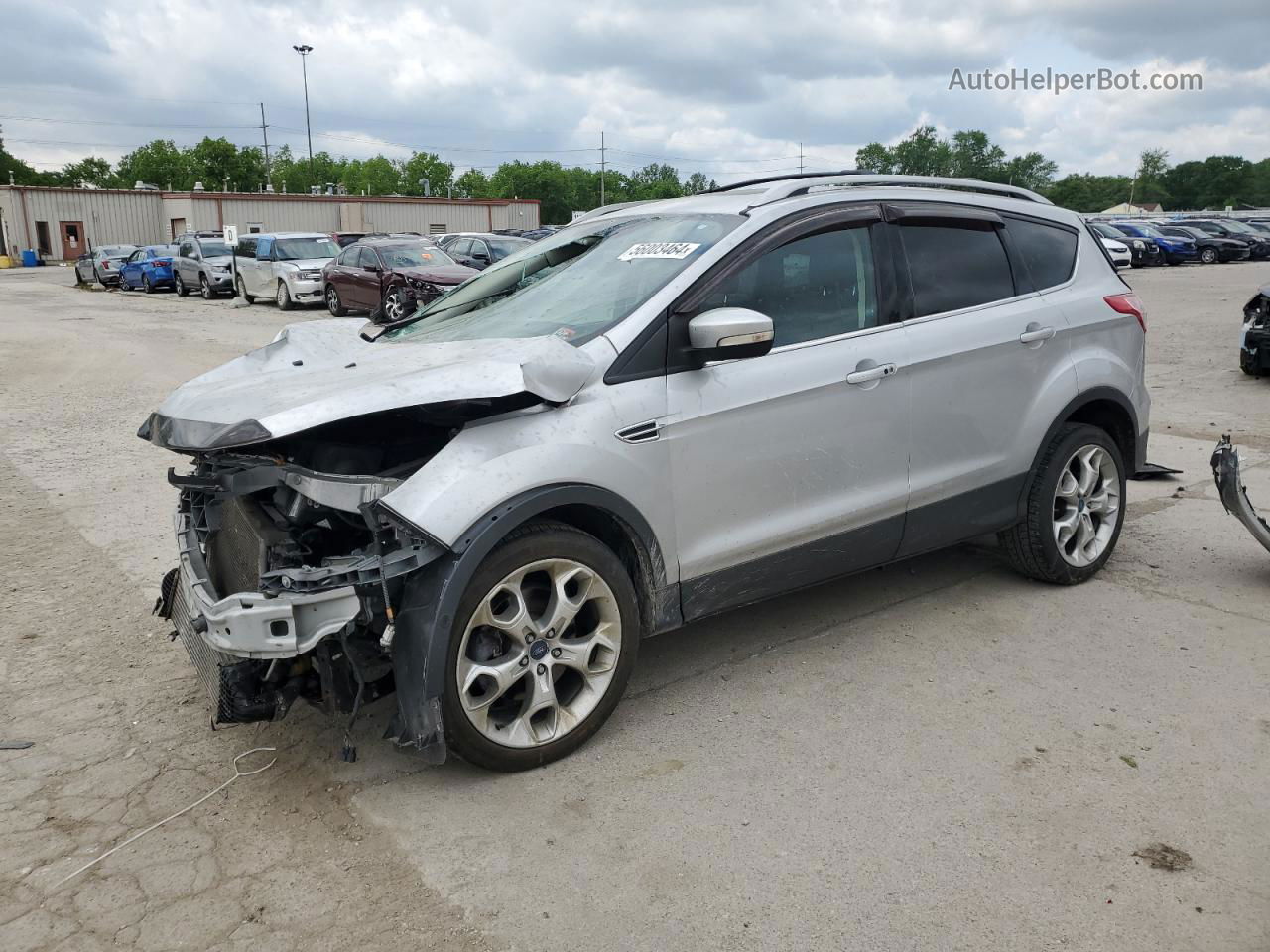 2013 Ford Escape Titanium Silver vin: 1FMCU9J93DUB21246