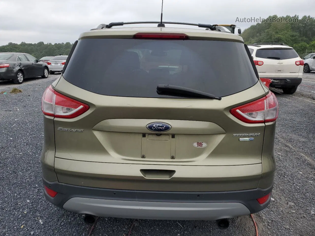 2013 Ford Escape Titanium Green vin: 1FMCU9J93DUB28259