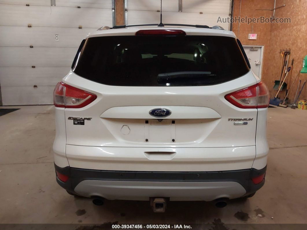 2013 Ford Escape Titanium Белый vin: 1FMCU9J93DUD91254