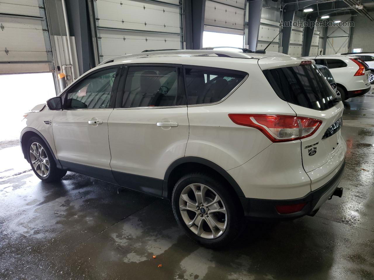 2014 Ford Escape Titanium White vin: 1FMCU9J93EUB44267