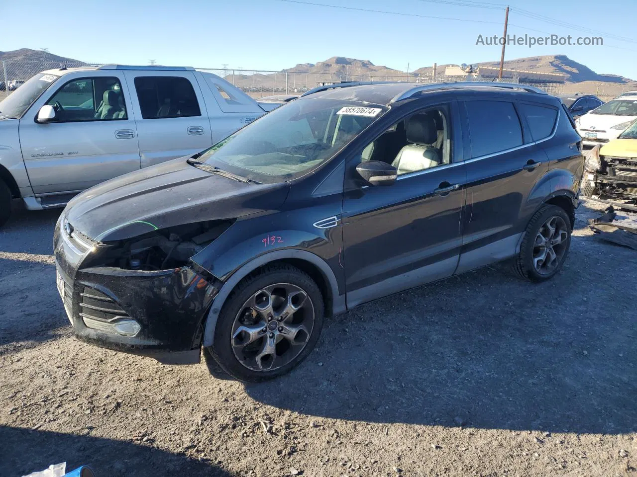 2015 Ford Escape Titanium Black vin: 1FMCU9J93FUB75164