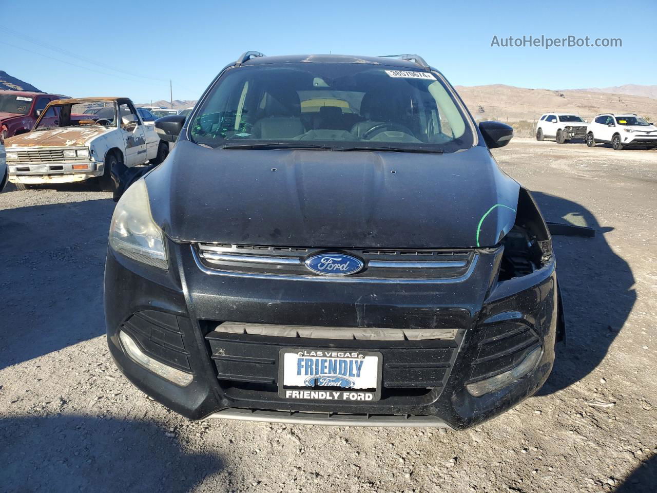 2015 Ford Escape Titanium Черный vin: 1FMCU9J93FUB75164