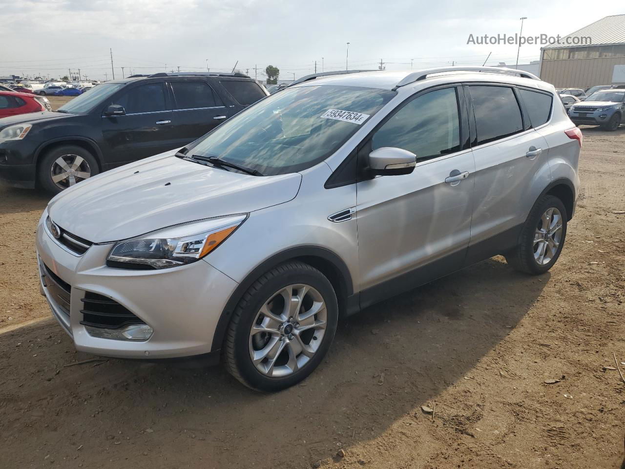 2015 Ford Escape Titanium Silver vin: 1FMCU9J93FUB79778