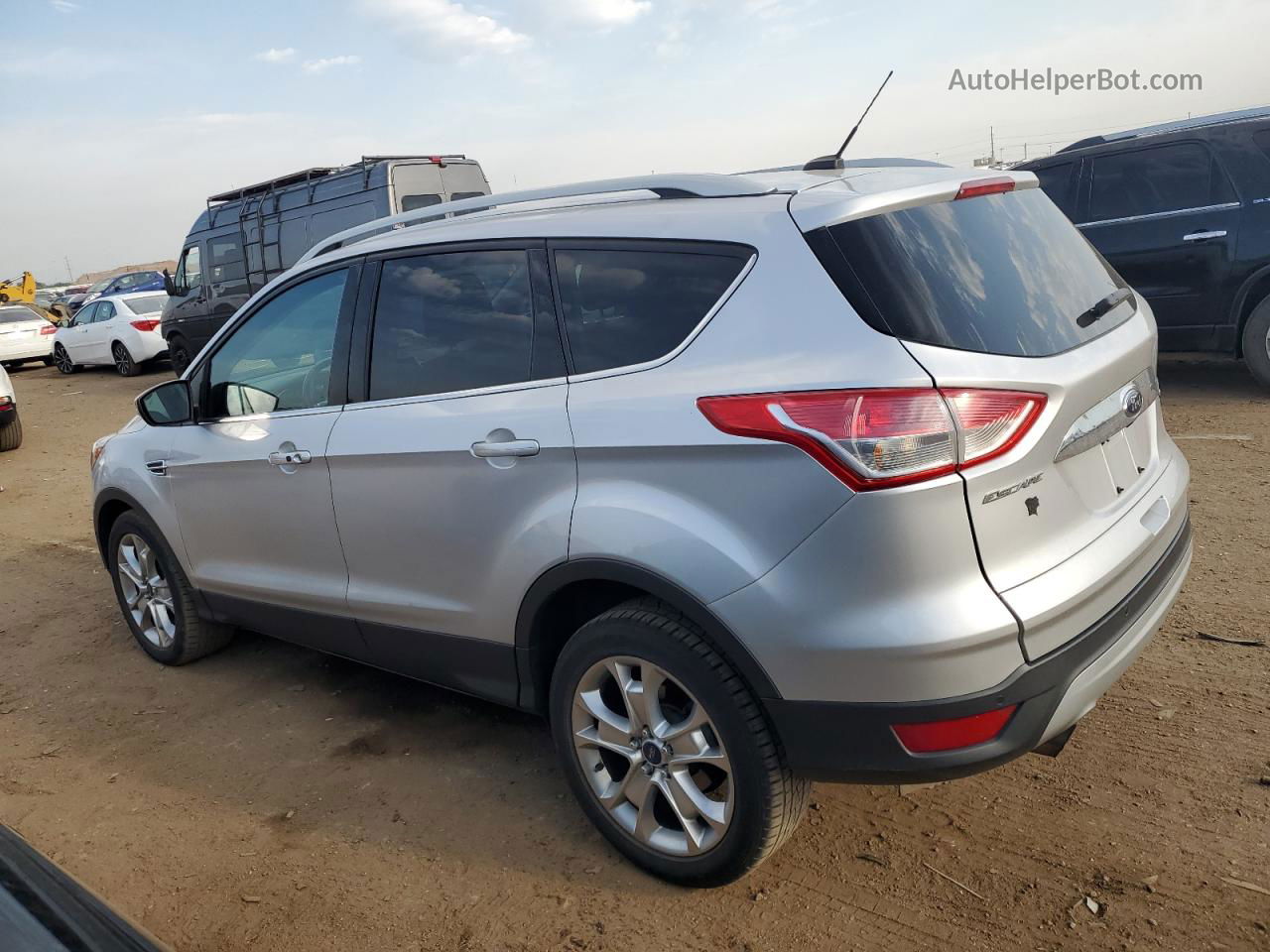 2015 Ford Escape Titanium Silver vin: 1FMCU9J93FUB79778