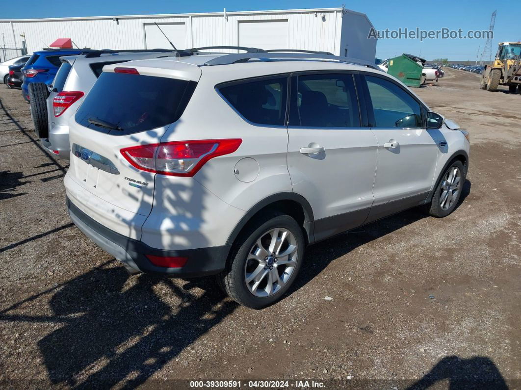 2015 Ford Escape Titanium Белый vin: 1FMCU9J93FUB94250