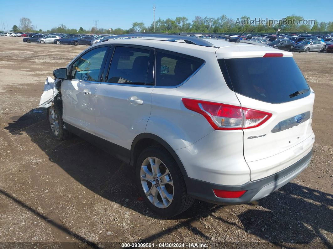 2015 Ford Escape Titanium White vin: 1FMCU9J93FUB94250