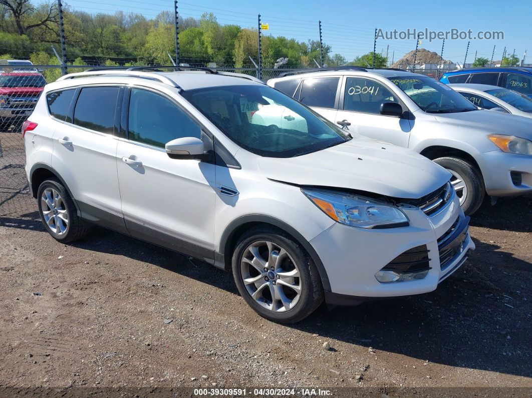 2015 Ford Escape Titanium White vin: 1FMCU9J93FUB94250