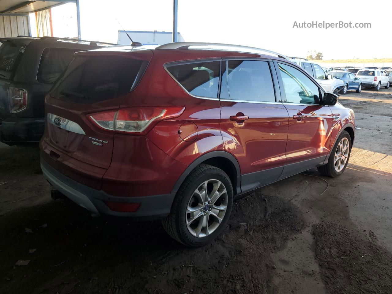 2015 Ford Escape Titanium Maroon vin: 1FMCU9J93FUC79248