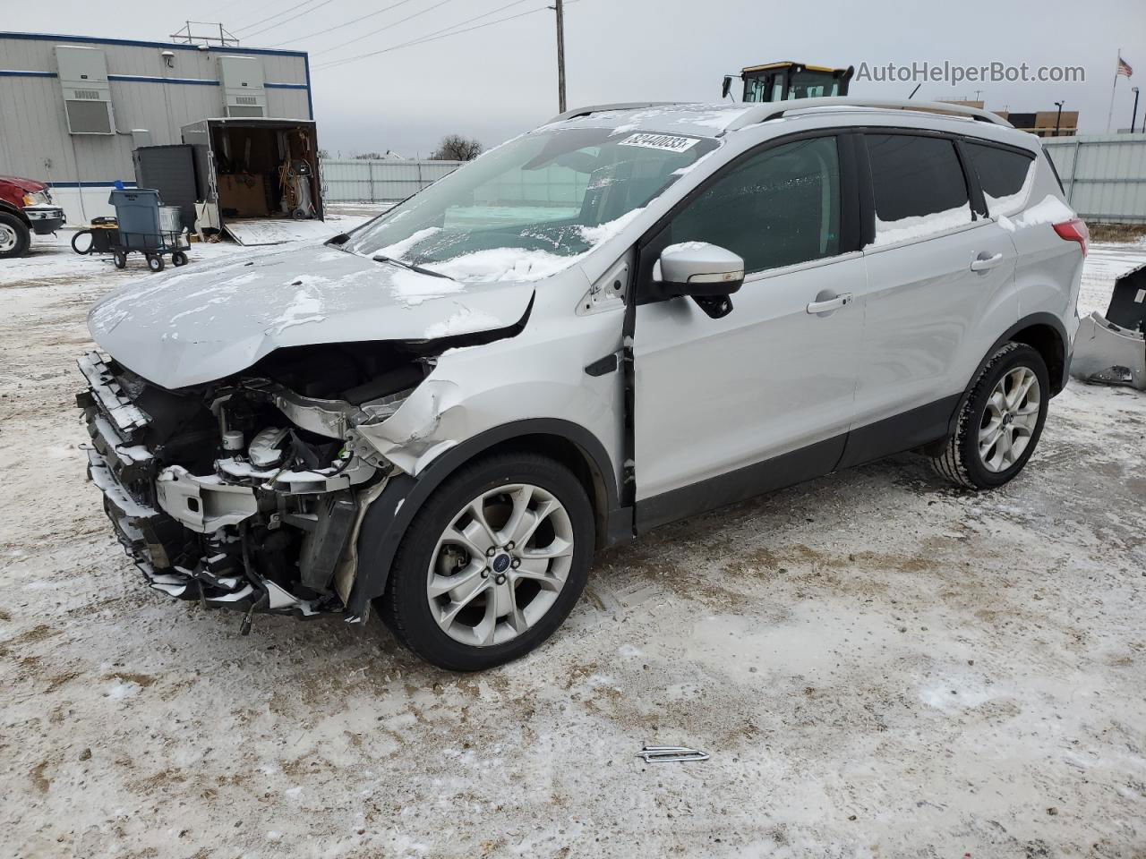 2016 Ford Escape Titanium Silver vin: 1FMCU9J93GUA95249