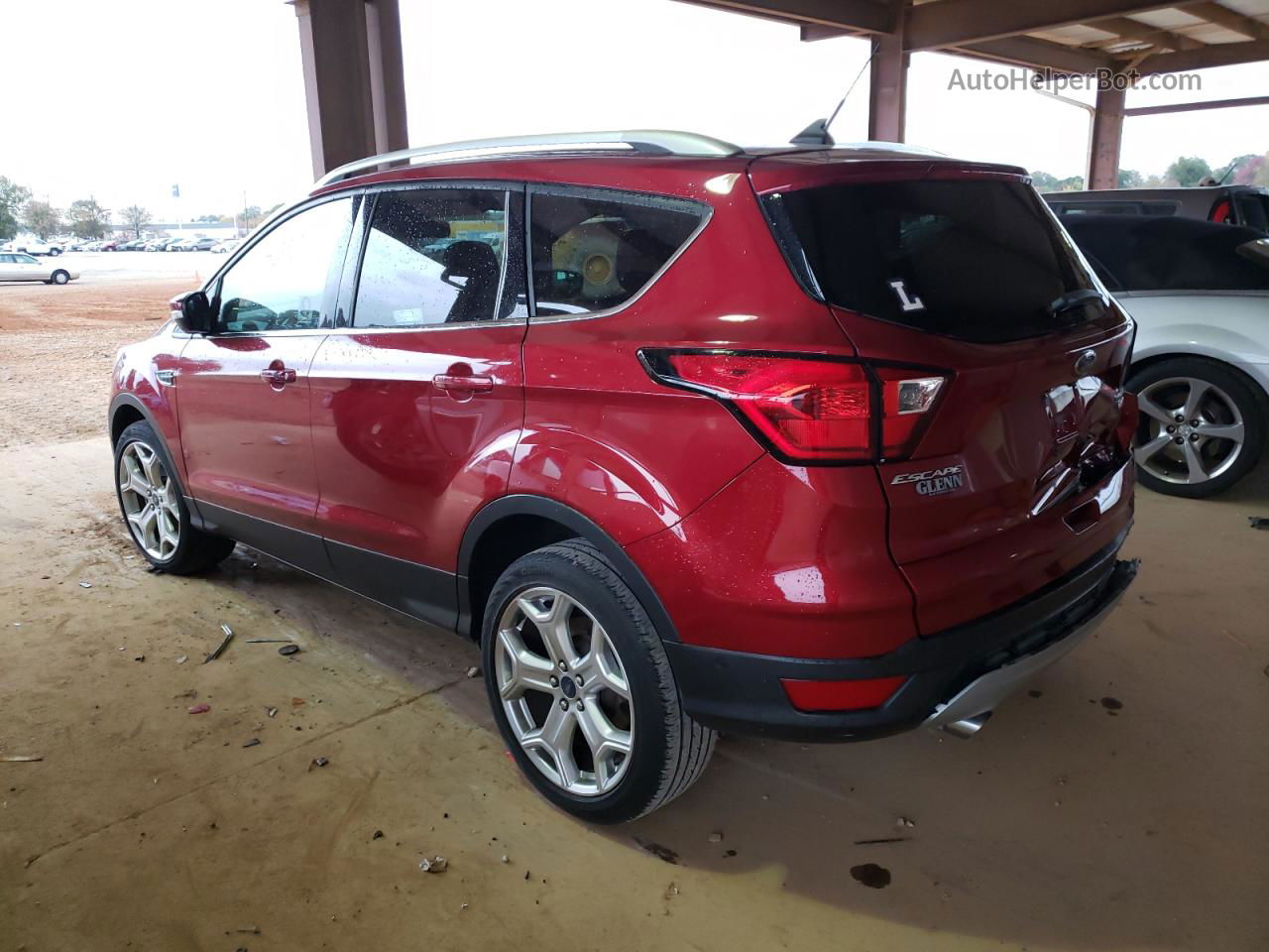 2019 Ford Escape Titanium Burgundy vin: 1FMCU9J93KUA39837