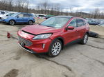 2021 Ford Escape Titanium Red vin: 1FMCU9J93MUA19087