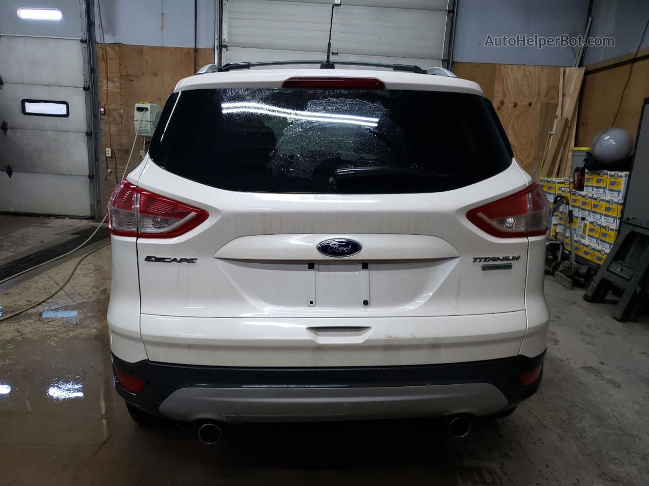 2013 Ford Escape Titanium Белый vin: 1FMCU9J94DUA85373