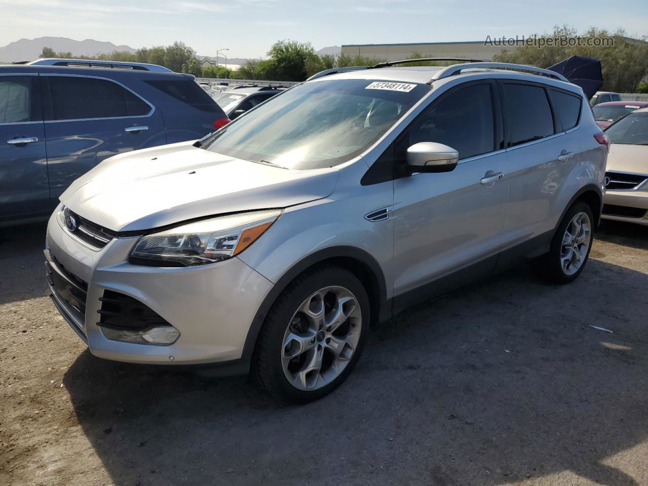 2015 Ford Escape Titanium Silver vin: 1FMCU9J94FUB19864