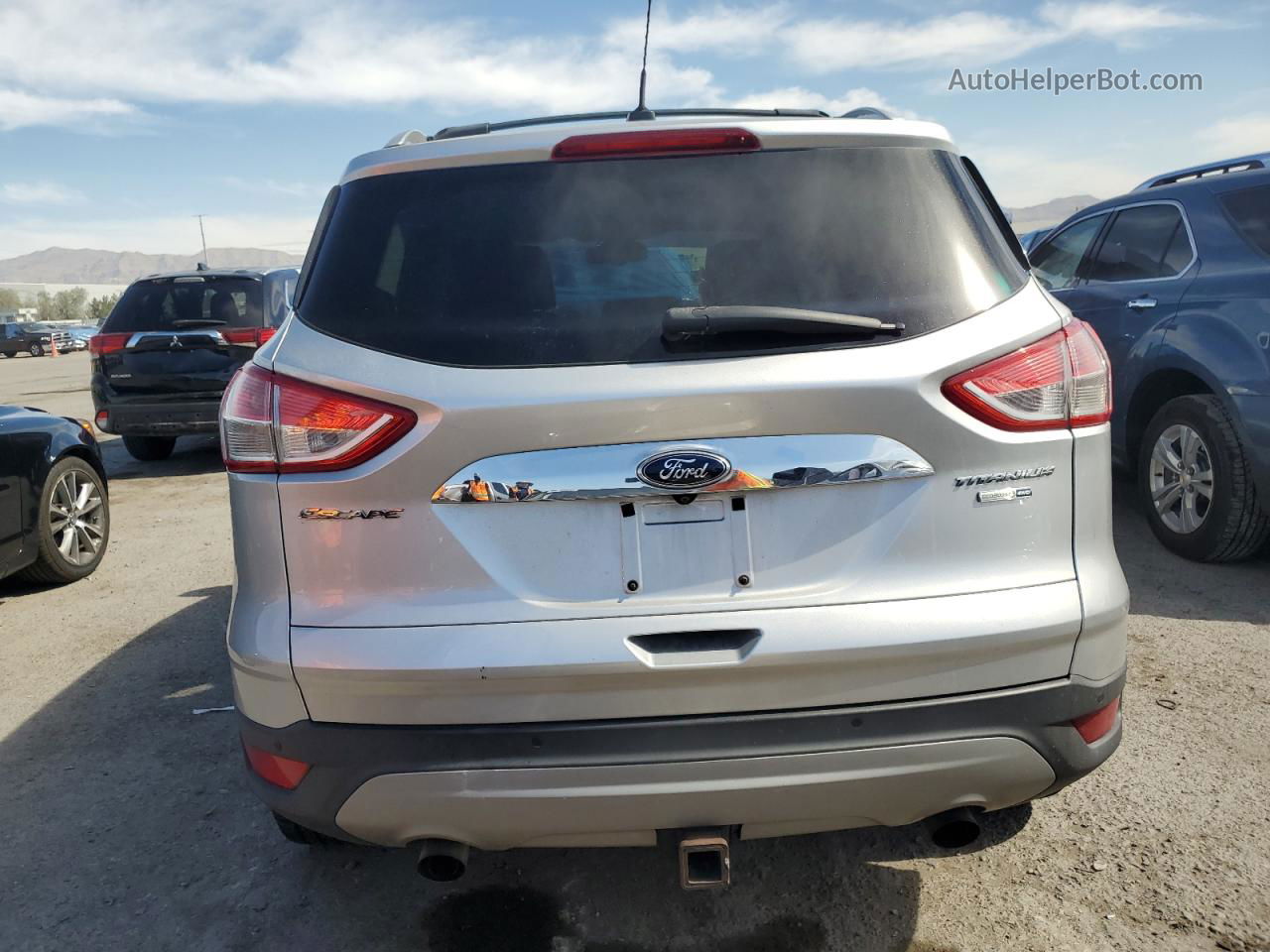 2015 Ford Escape Titanium Silver vin: 1FMCU9J94FUB19864