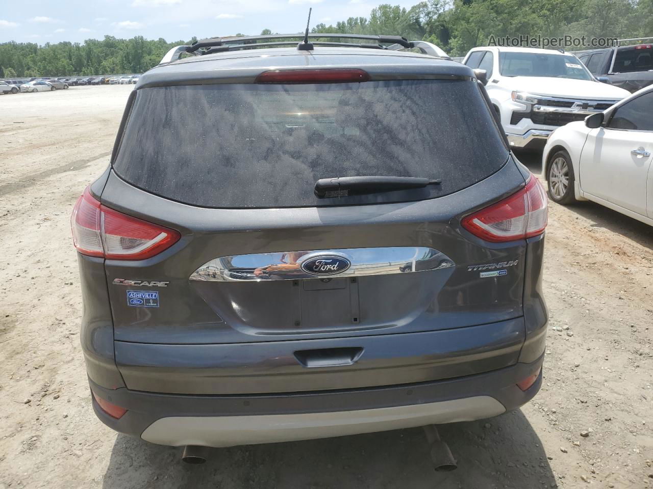 2016 Ford Escape Titanium Серый vin: 1FMCU9J94GUA14582