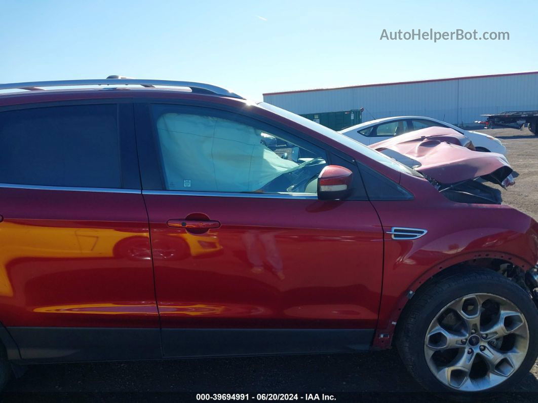 2013 Ford Escape Titanium Red vin: 1FMCU9J95DUB97440