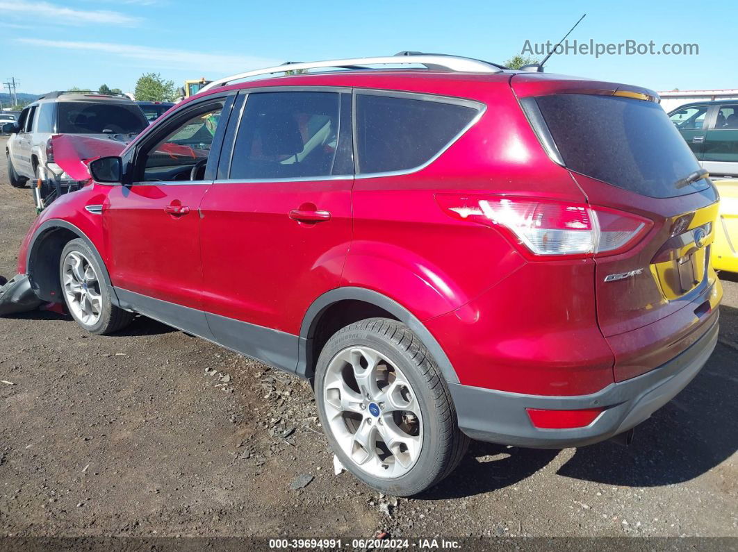 2013 Ford Escape Titanium Red vin: 1FMCU9J95DUB97440