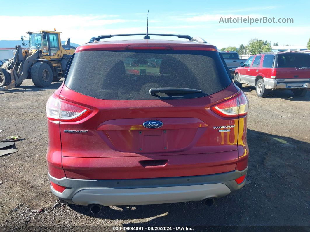 2013 Ford Escape Titanium Red vin: 1FMCU9J95DUB97440