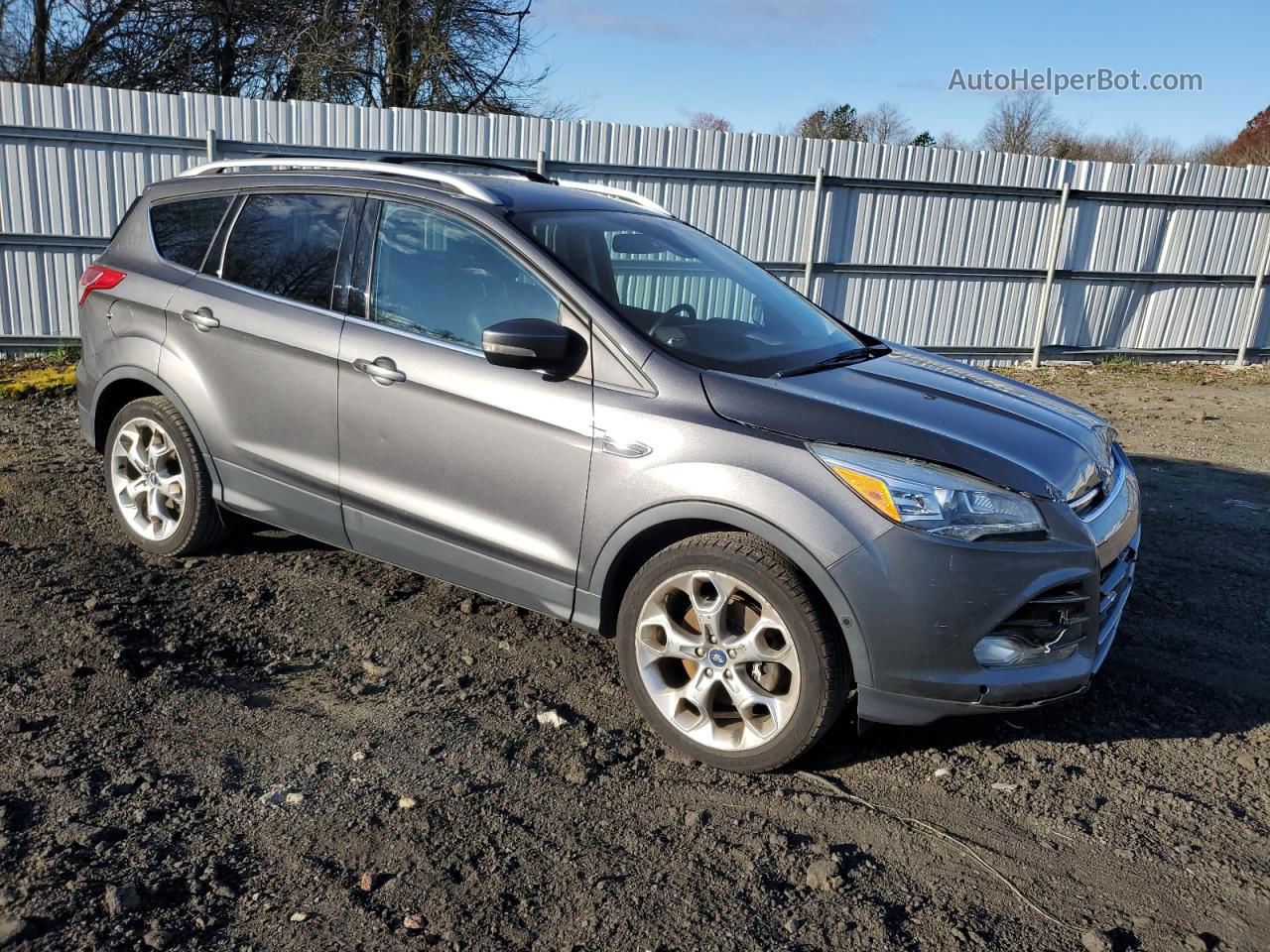 2013 Ford Escape Titanium Gray vin: 1FMCU9J95DUC30341