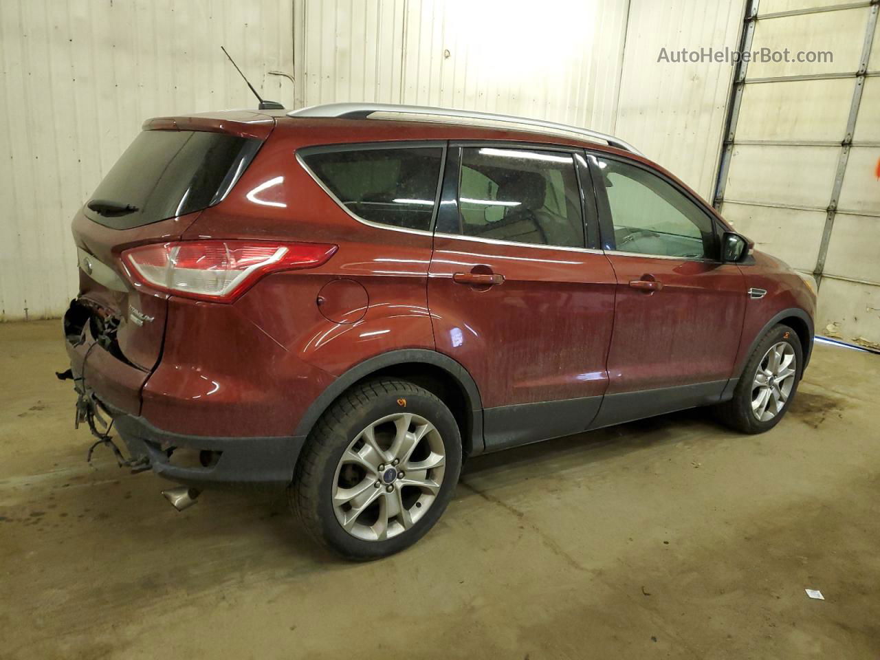 2014 Ford Escape Titanium Burgundy vin: 1FMCU9J95EUB46828