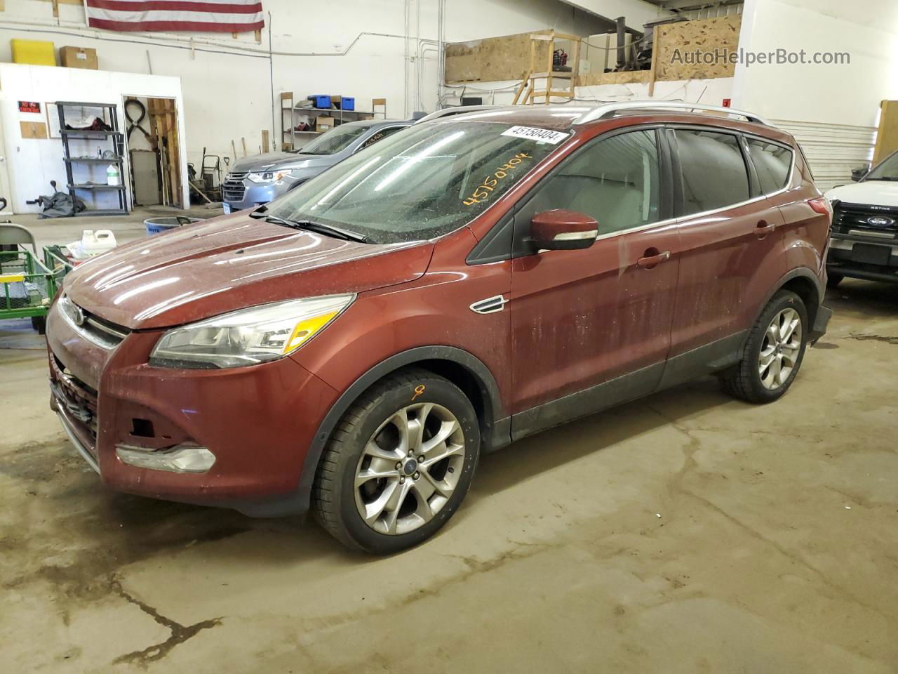 2014 Ford Escape Titanium Burgundy vin: 1FMCU9J95EUB46828