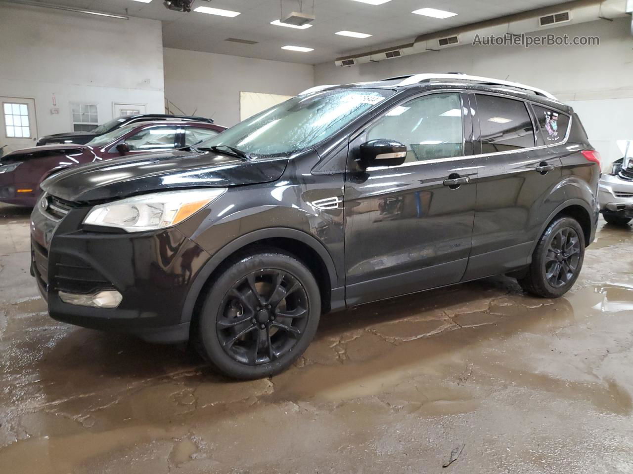 2014 Ford Escape Titanium Черный vin: 1FMCU9J95EUD84310