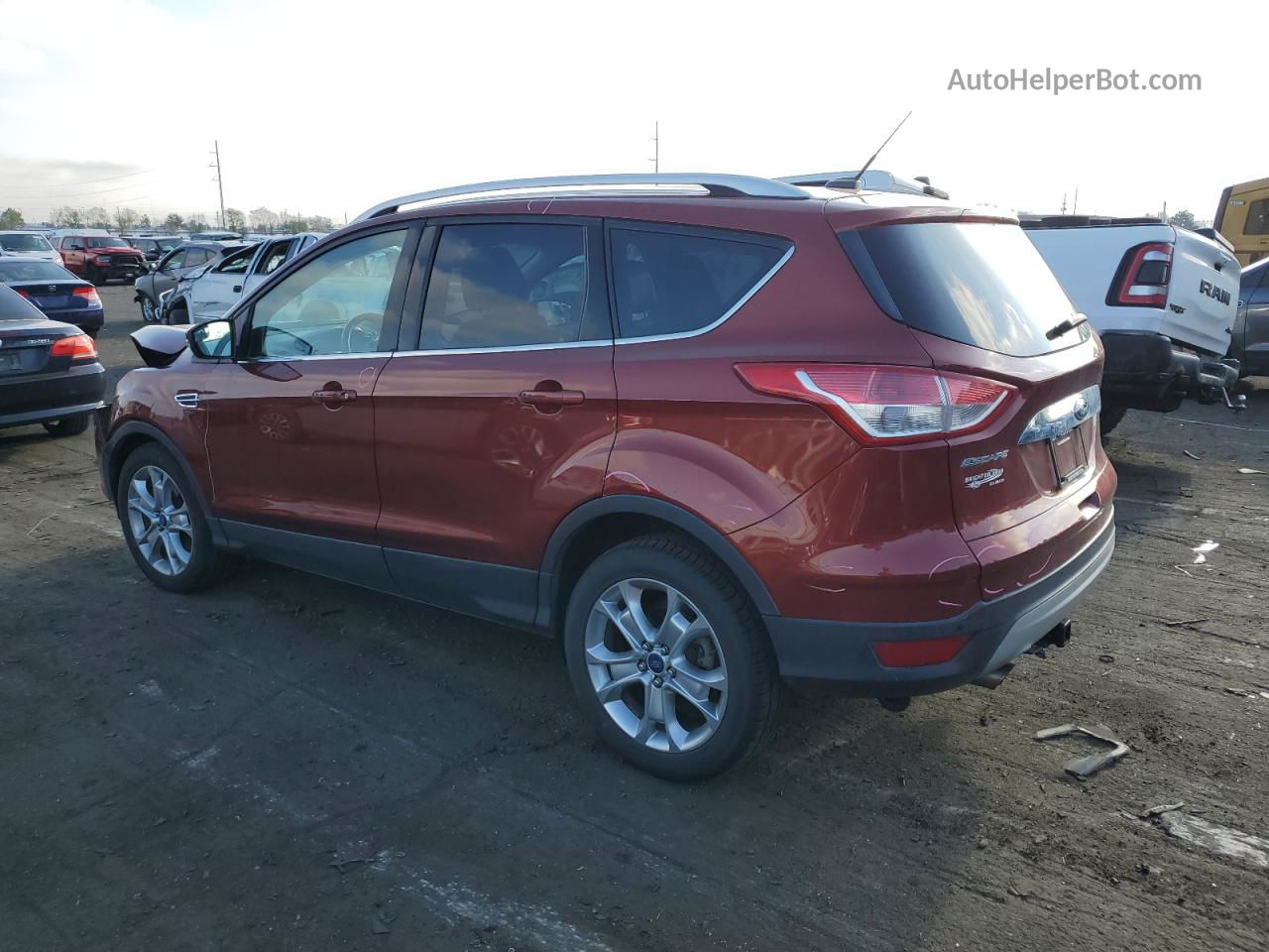 2015 Ford Escape Titanium Бордовый vin: 1FMCU9J95FUA17506