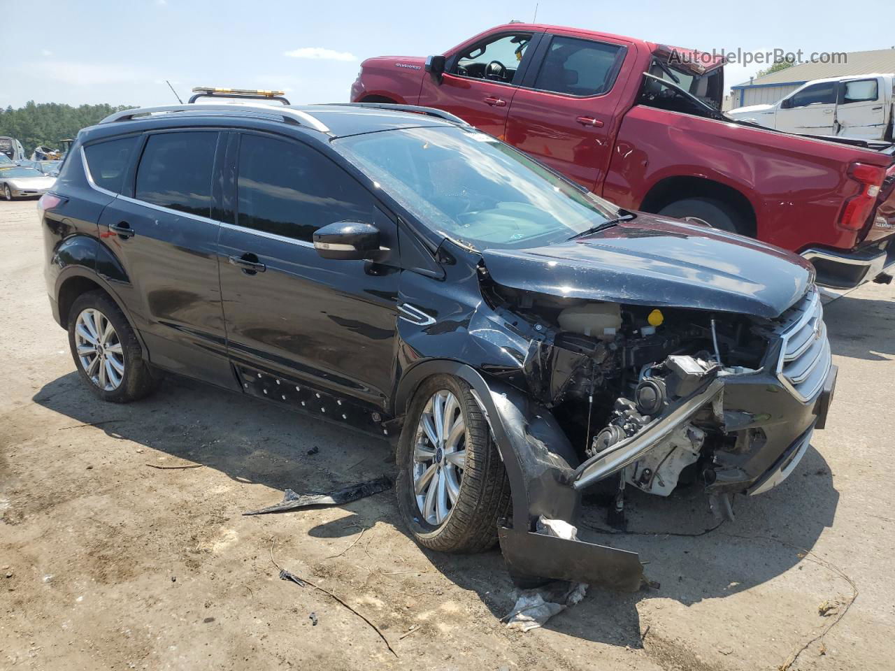 2017 Ford Escape Titanium Black vin: 1FMCU9J95HUD66183