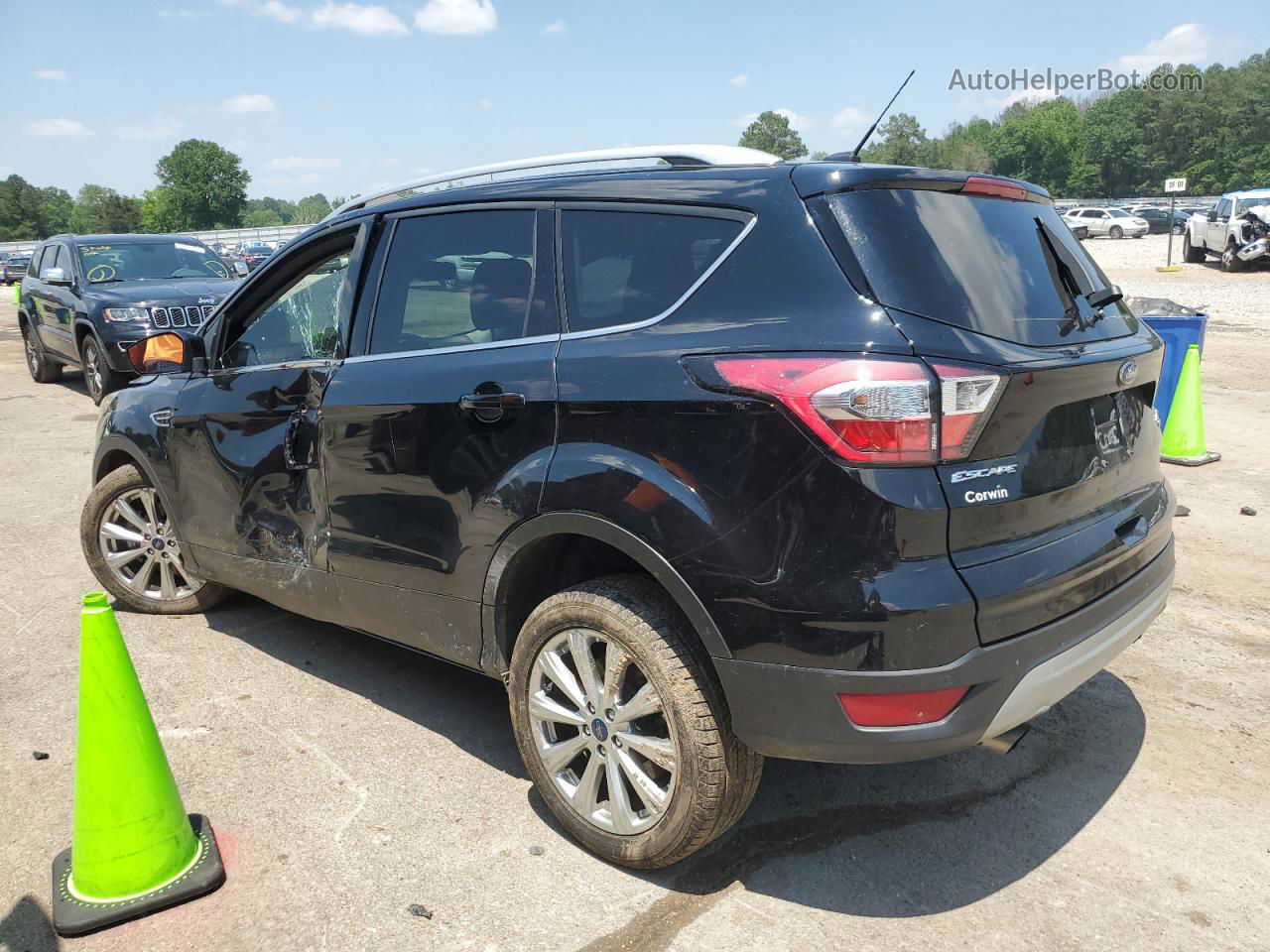 2017 Ford Escape Titanium Black vin: 1FMCU9J95HUD66183