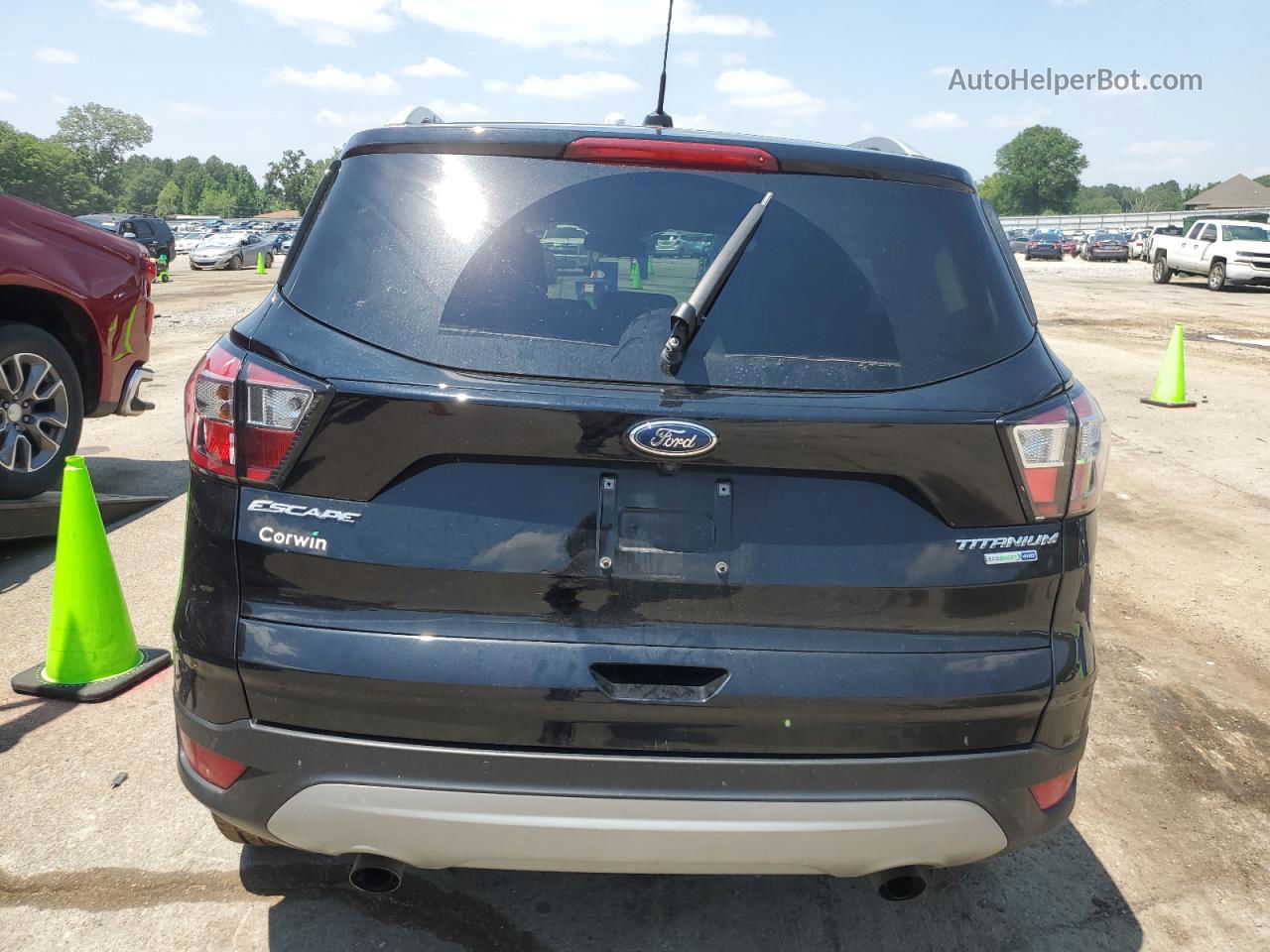 2017 Ford Escape Titanium Black vin: 1FMCU9J95HUD66183