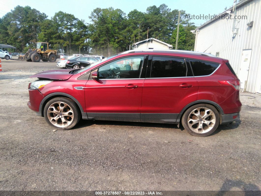 2014 Ford Escape Titanium Red vin: 1FMCU9J96EUB75013