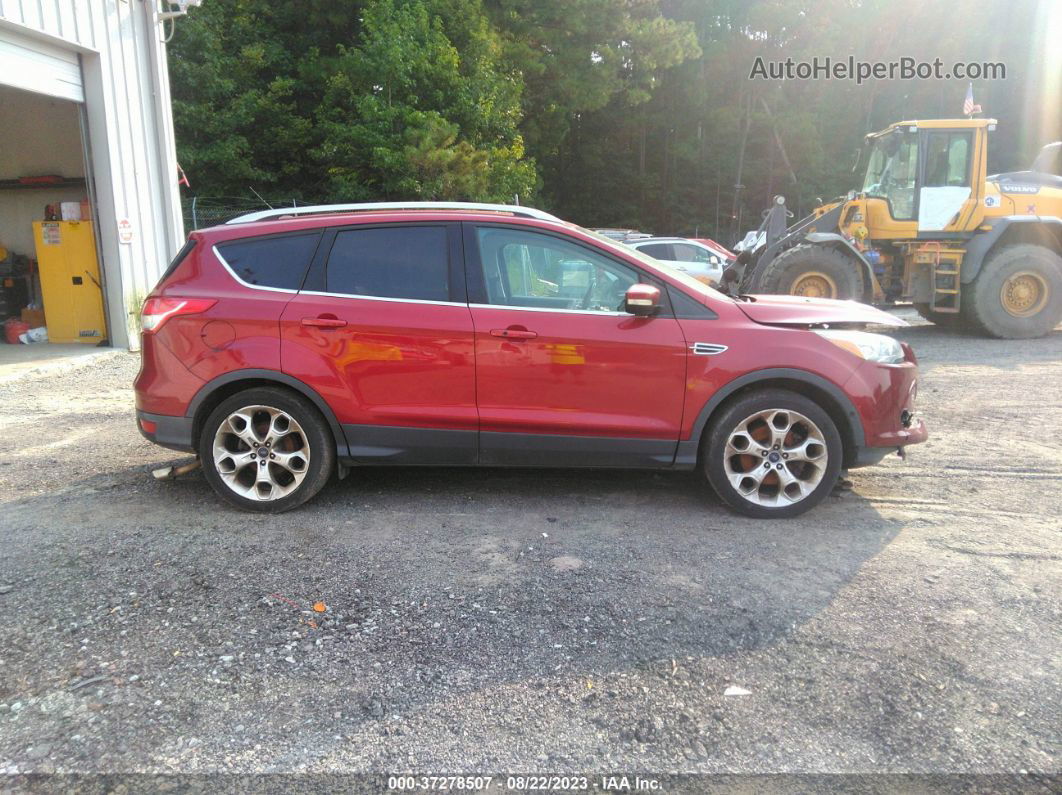 2014 Ford Escape Titanium Red vin: 1FMCU9J96EUB75013