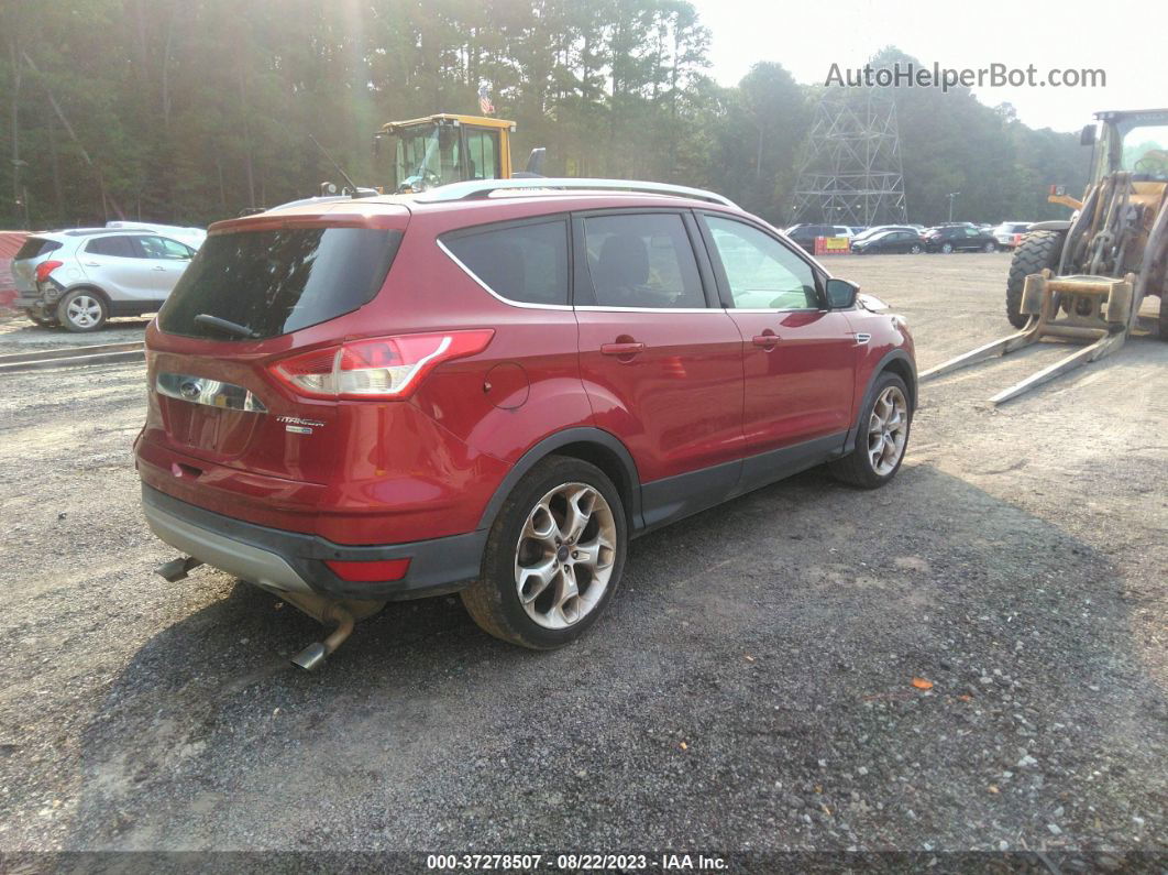 2014 Ford Escape Titanium Red vin: 1FMCU9J96EUB75013