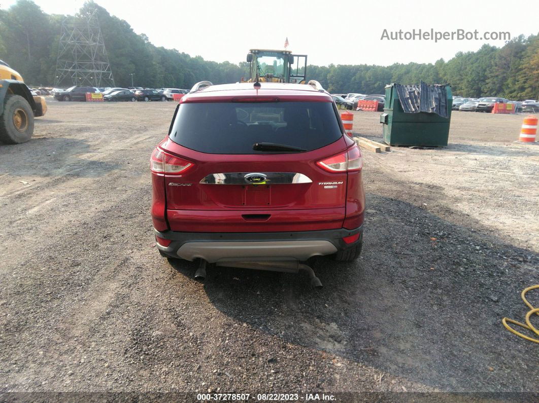 2014 Ford Escape Titanium Red vin: 1FMCU9J96EUB75013