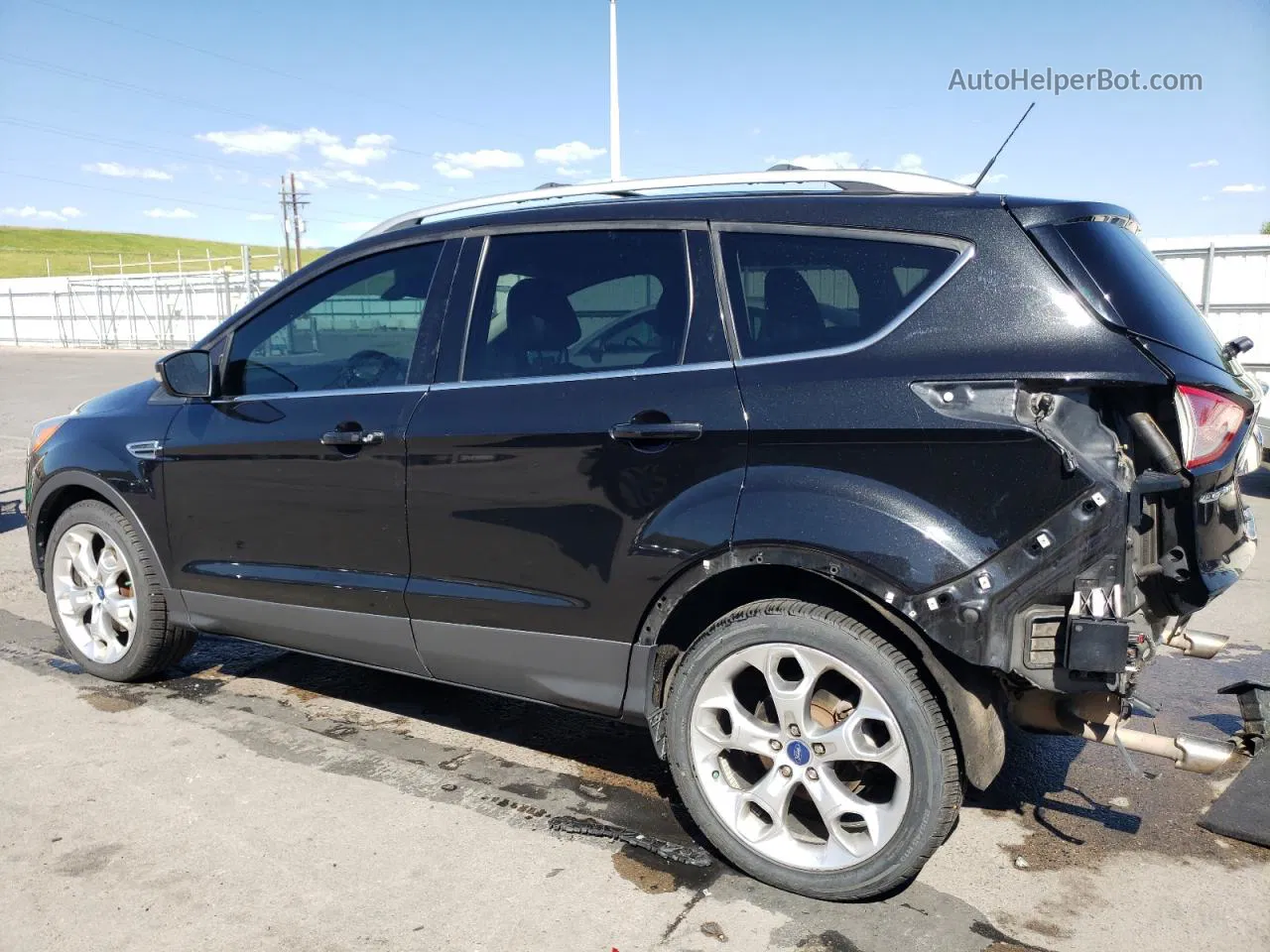 2014 Ford Escape Titanium Black vin: 1FMCU9J96EUC97256